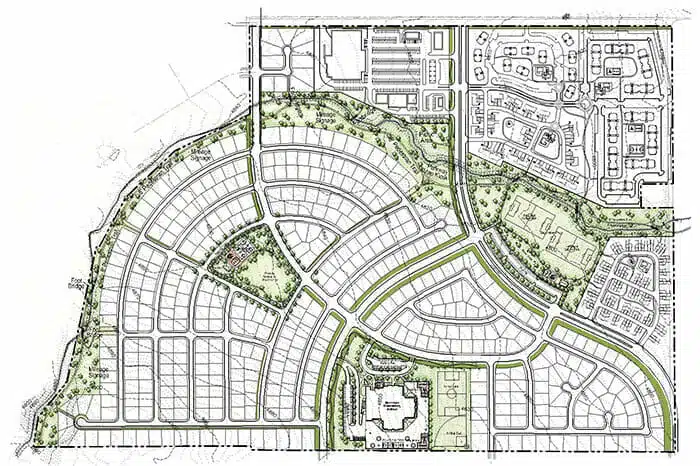 urban site plan drawing